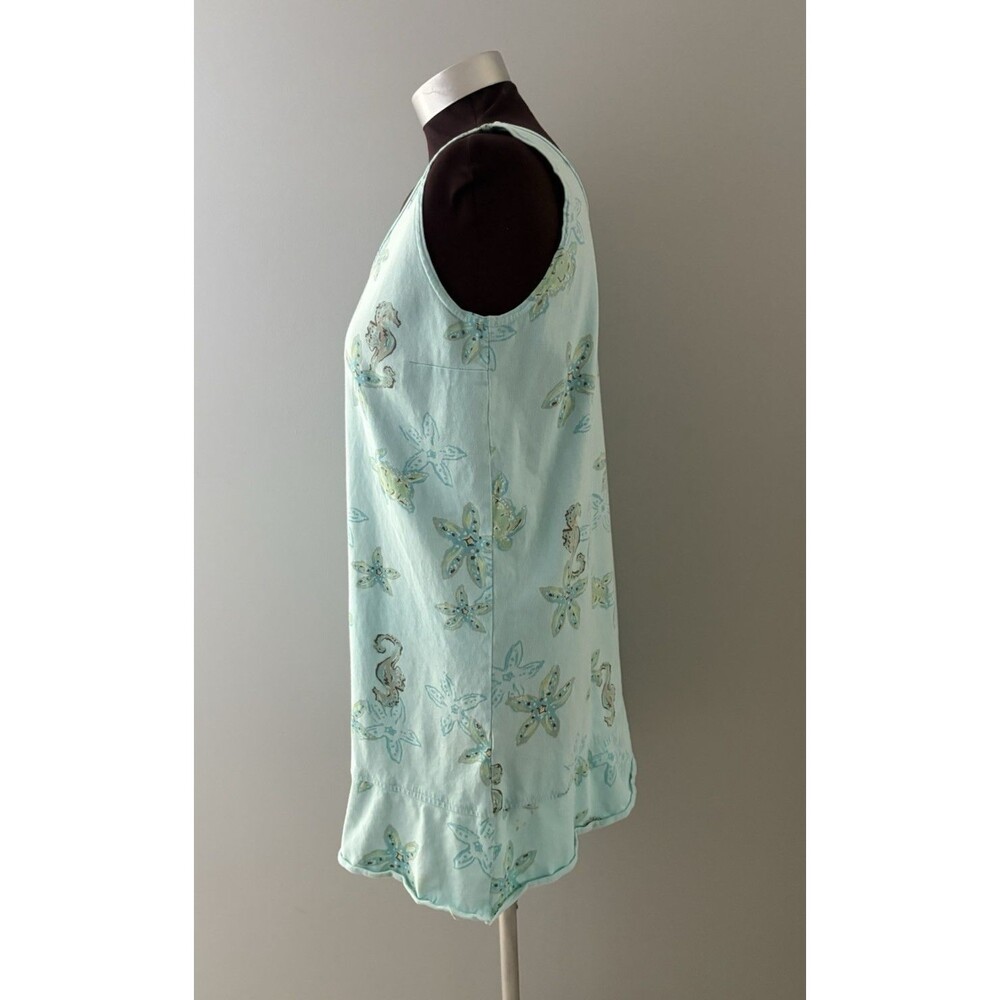 Fresh Produce Dress Size Small Blue Turtle Starfish Seahorse Beach Coverup *** - Picture 3 of 14